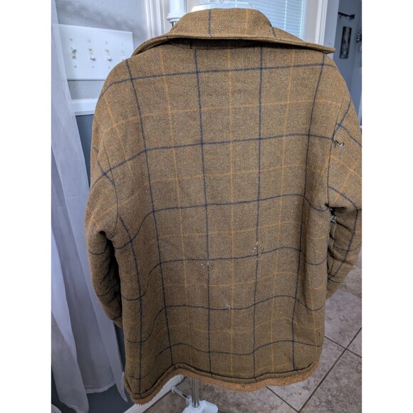 Woolrich Other - Vintage Woolrich Plaid Sherpa-Lined Jacket (Brown/Tan with Blue/Yellow Plaid) S